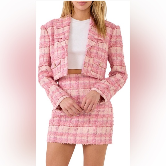 ENDLESS ROSE TWEED SKIRT - Picture 1 of 6